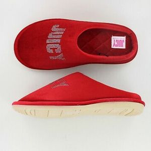 NWOT Juicy Couture Gloria Crystal Slippers